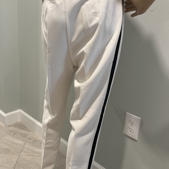 Trina Turk Norikko 2 White Pants With Black Stripe Size 12 NWT - Picture 9 of 16